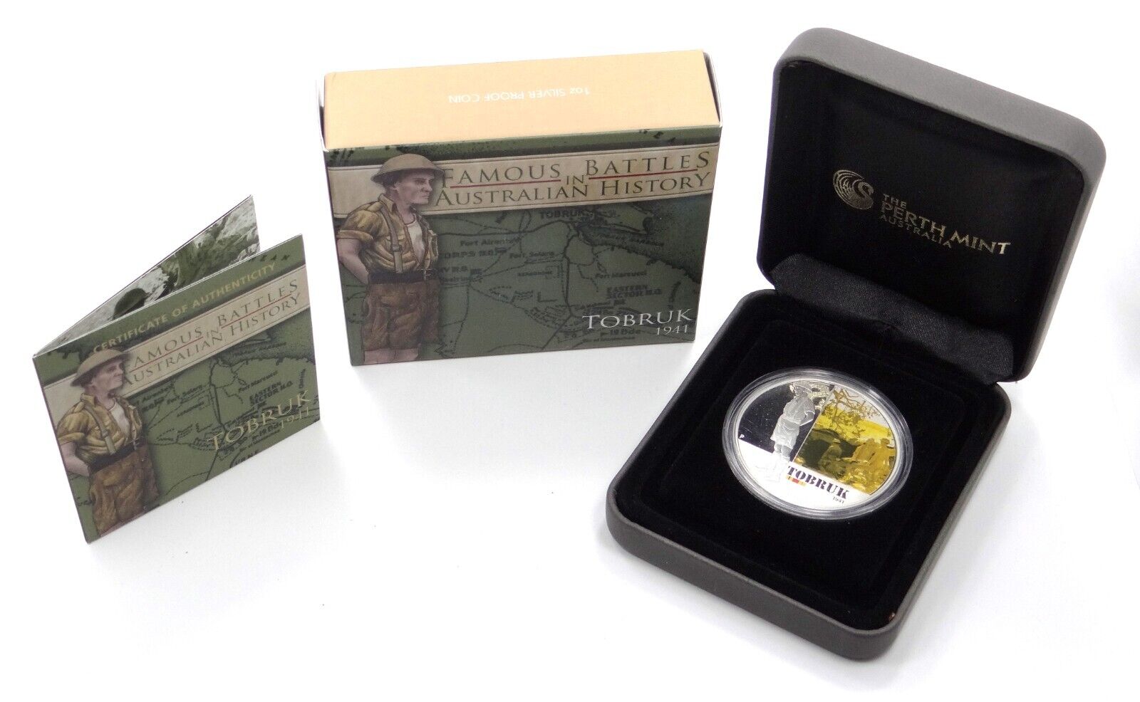 1 Oz Silver Coin 2011 $1 Australia Famous Battles in Australian History Tobruk-classypw.com-1