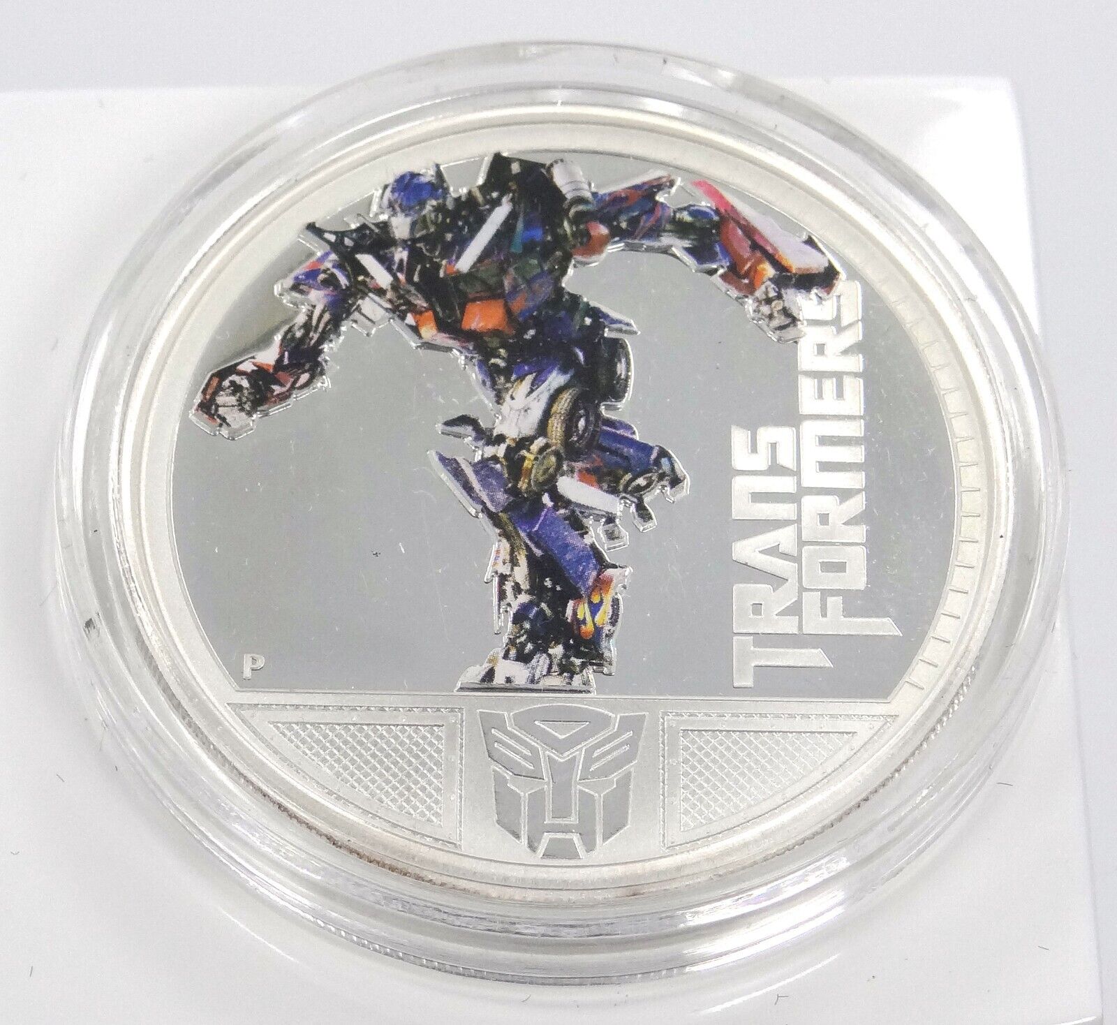 1 Oz Silver Coin 2011 $1 Tuvalu Transformers Revenge of the Fallen Optimus Prime-classypw.com-1