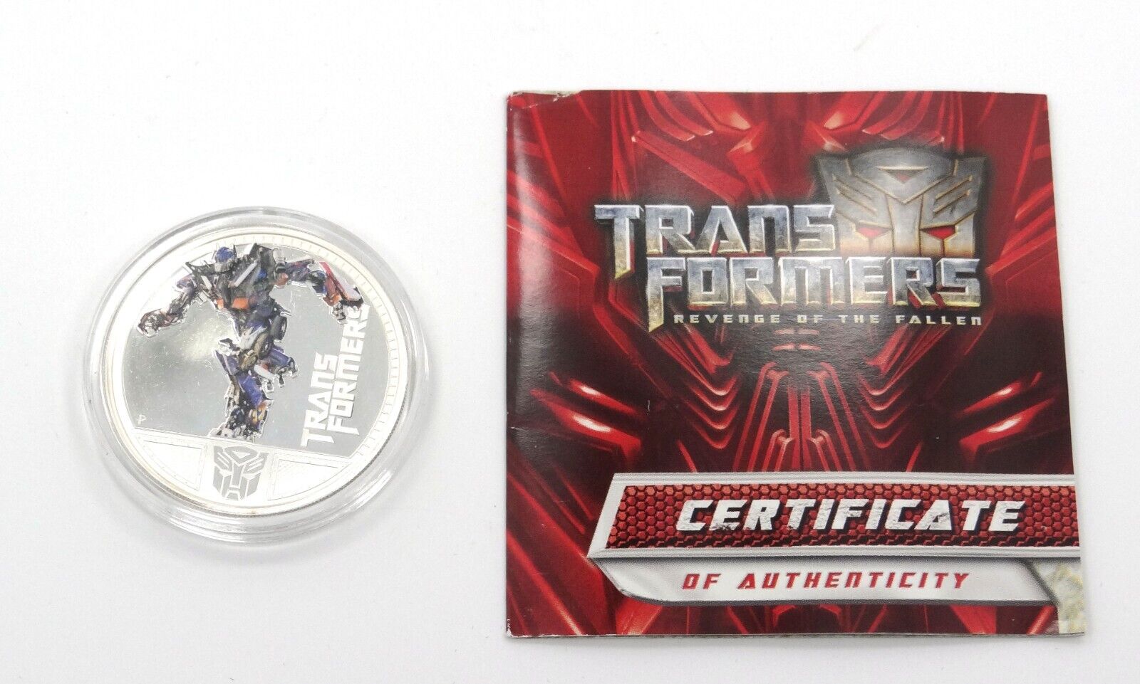 1 Oz Silver Coin 2011 $1 Tuvalu Transformers Revenge of the Fallen Optimus Prime-classypw.com-3