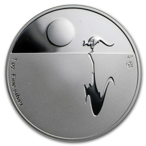 1 Oz Silver Coin 2011 Australia $1 Kangaroo at Sunset F15 Privy Mark Proof Coin-classypw.com-12