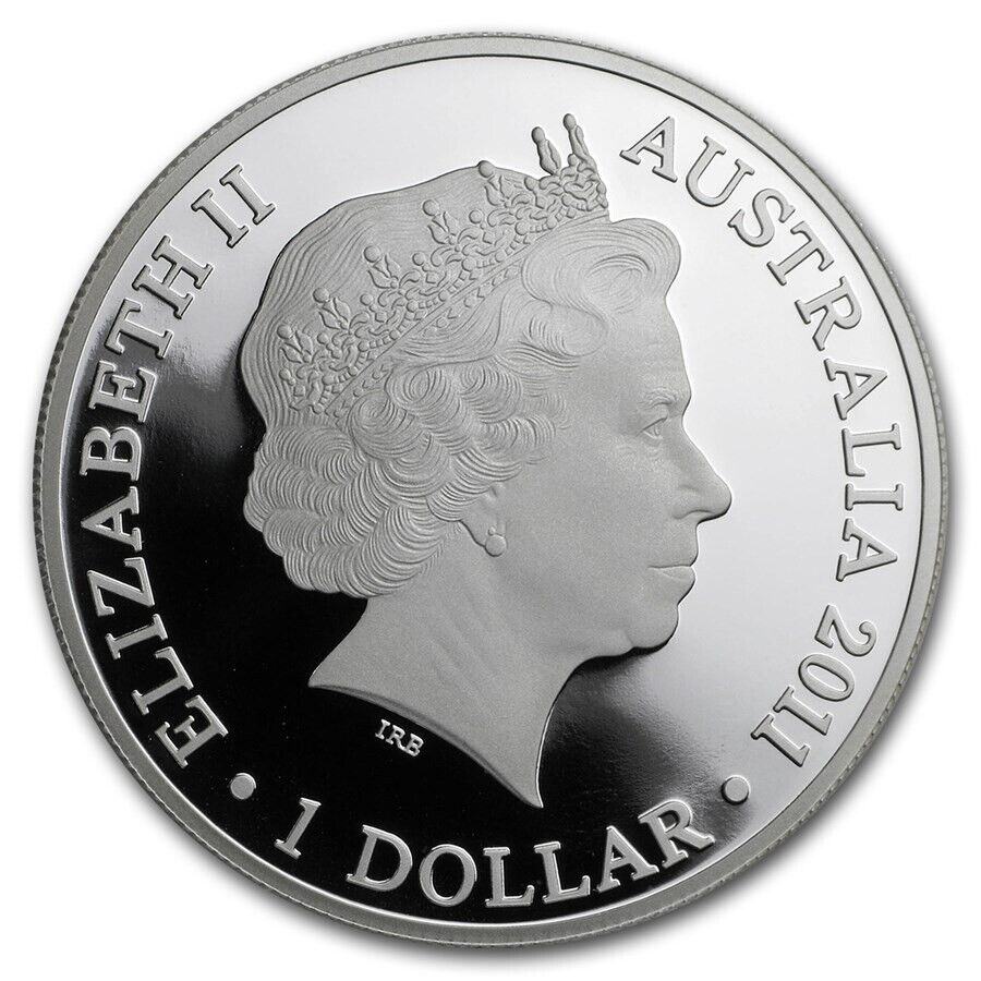 1 Oz Silver Coin 2011 Australia $1 Kangaroo at Sunset F15 Privy Mark Proof Coin-classypw.com-13