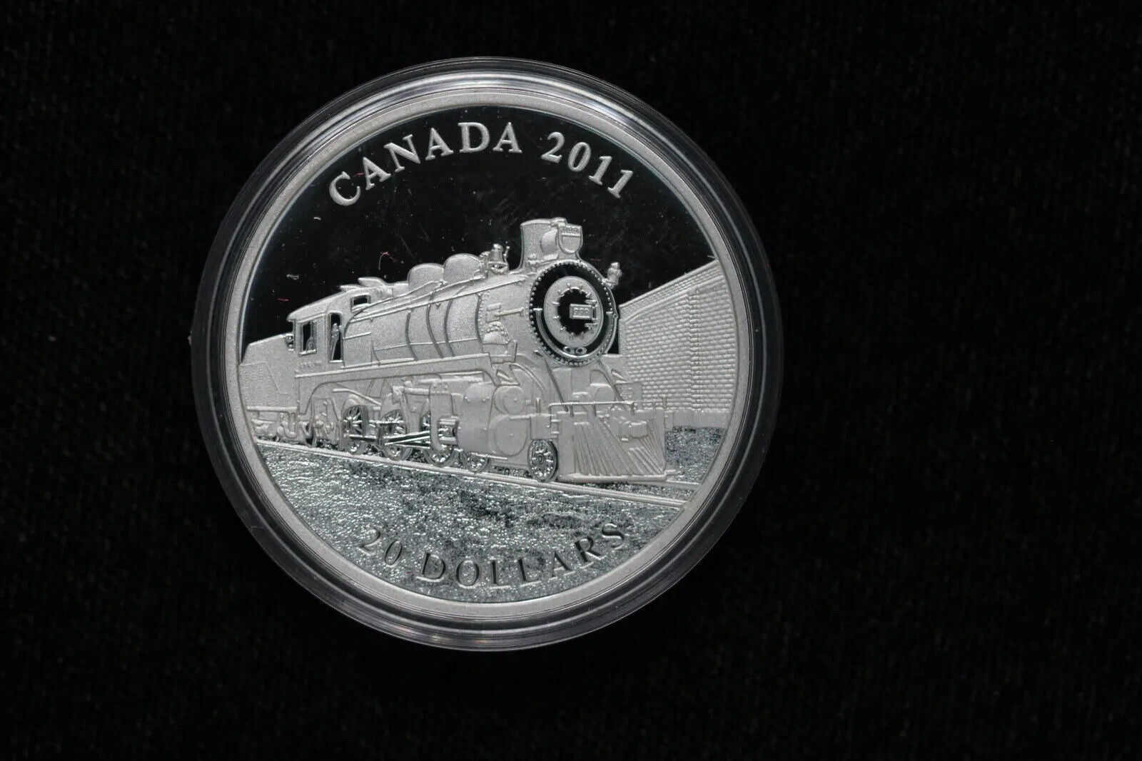 1 Oz Silver Coin 2011 Canada $20 Steam Powered Locomotive Train D-10-classypw.com-5