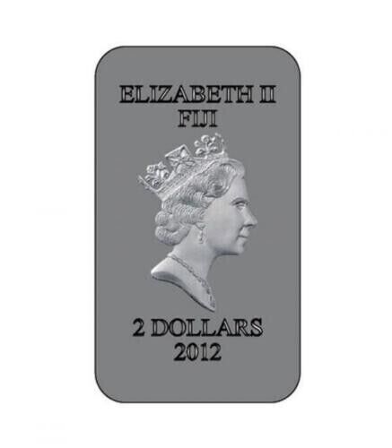 1 Oz Silver Coin 2012 $2 Fiji Orthodox Shrines - God's Bride PAMP only 3000 made-classypw.com-3