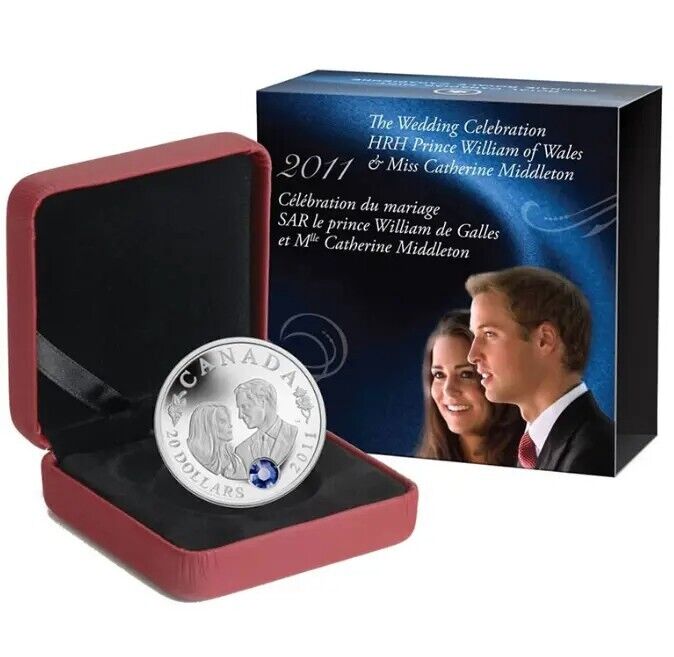 1 Oz Silver Coin 2012 Canada $20 The Wedding Celebration Prince William and Kate-classypw.com-3