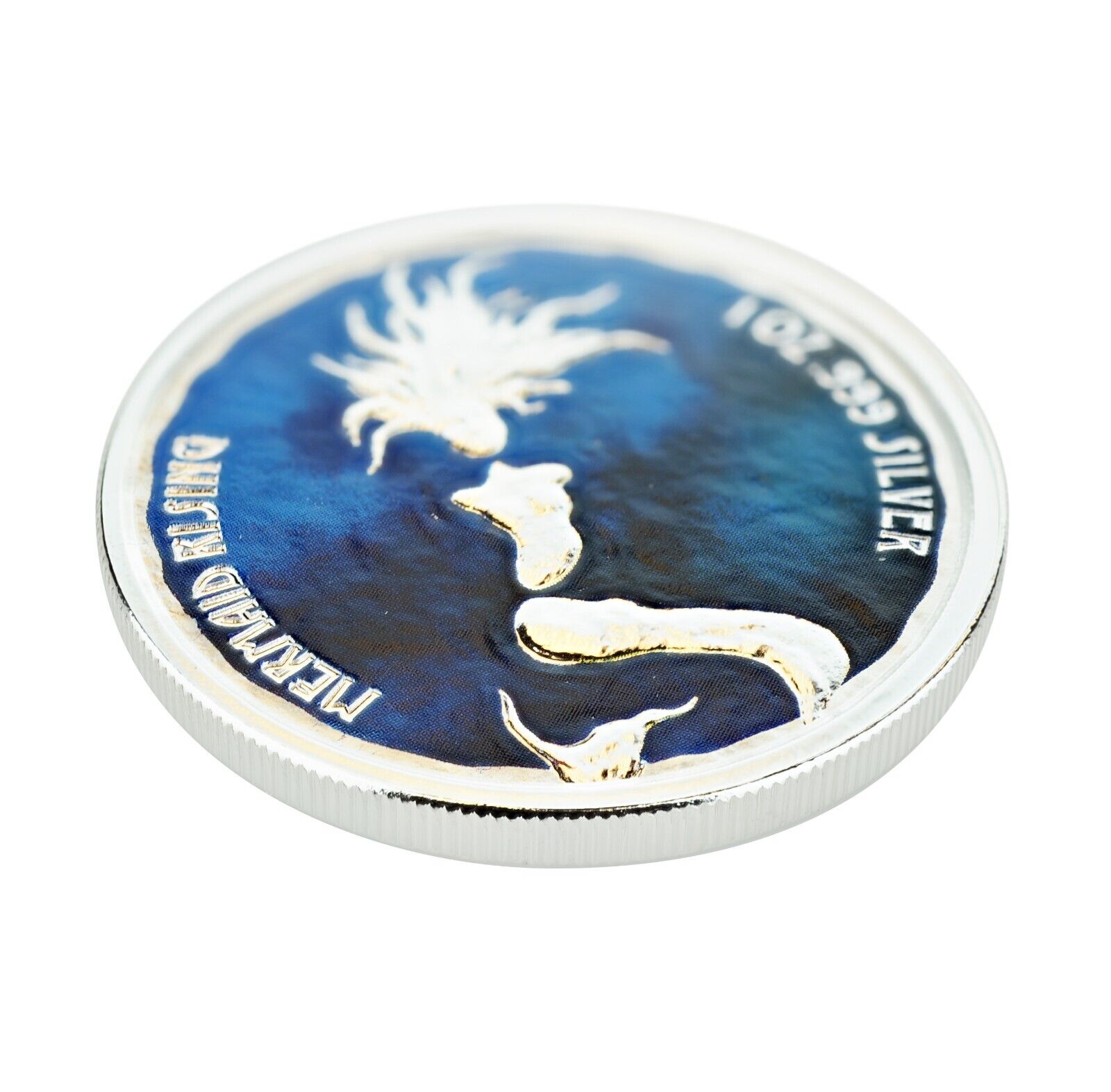 1 Oz Silver Coin 2018 Fiji $1 Scottsdale Mint Color - Mermaid Rising-classypw.com-3