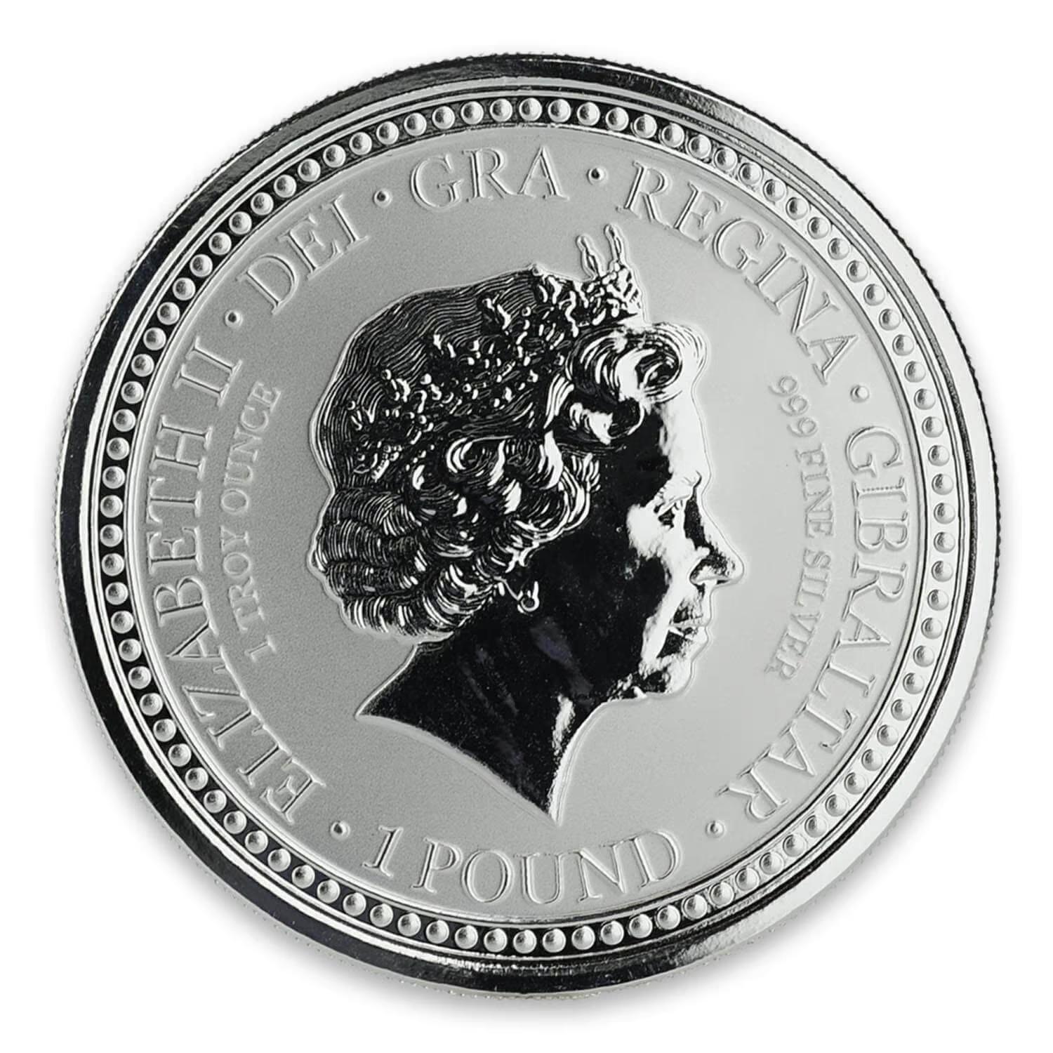 1 Oz Silver Coin 2018 Gibraltar £2 Royal Arms of England Color Proof - Red-classypw.com-4