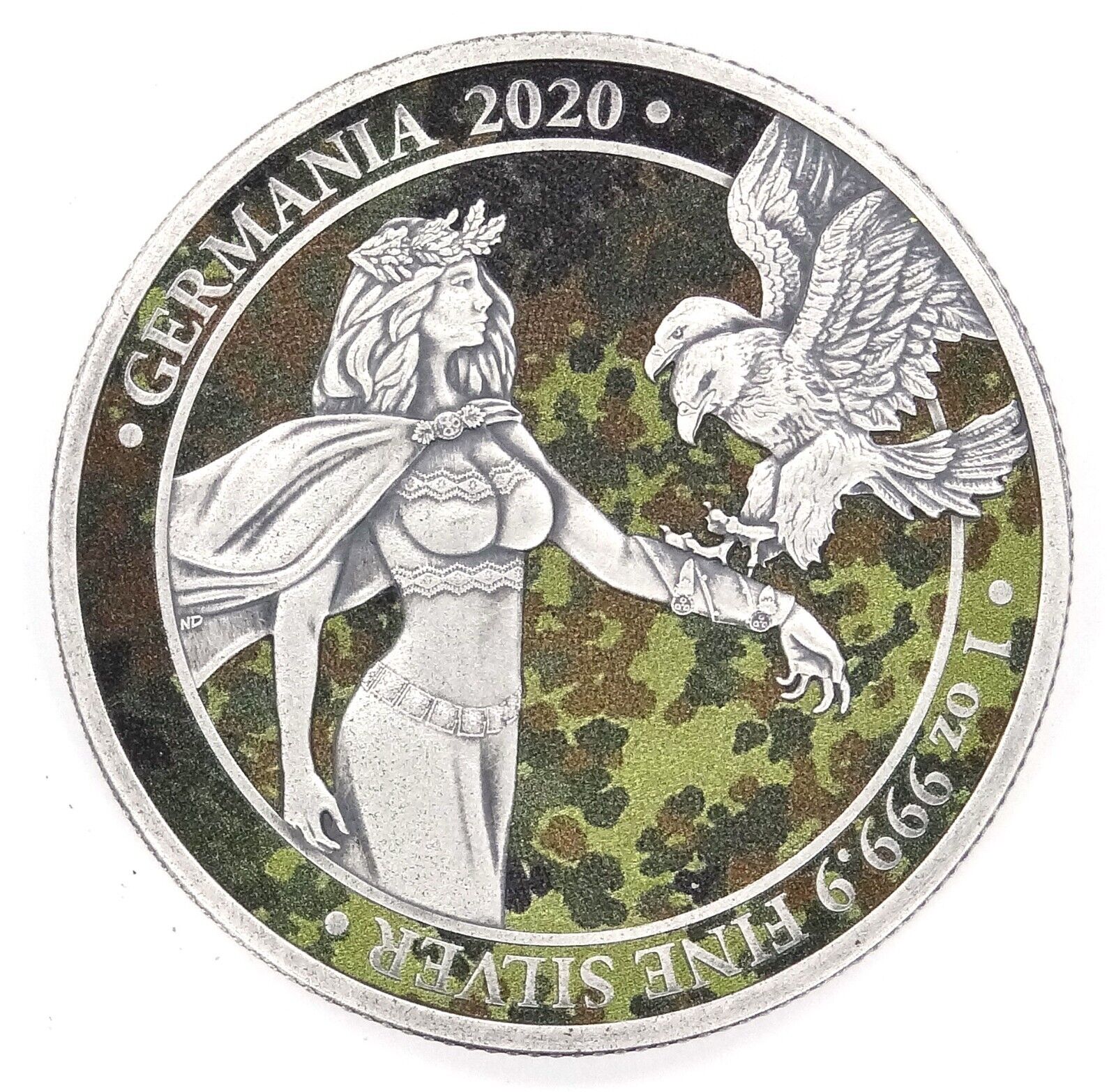 1 Oz Silver Coin 2020 5 Mark Germania Camouflage Edition - Berlin-classypw.com-1