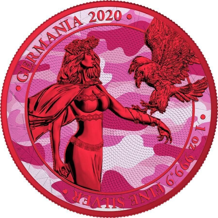 1 Oz Silver Coin 2020 5 Mark Germania Camouflage Edition - Isabella-classypw.com-1