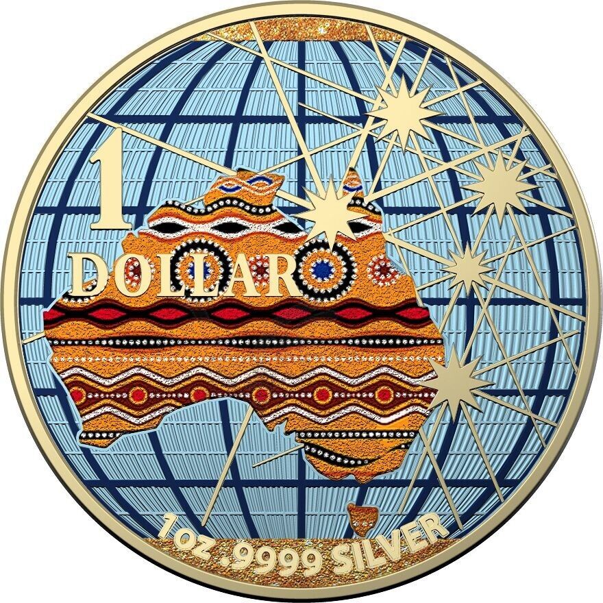 1 Oz Silver Coin 2020 Australia $1 Beneath the Southern Skies - Ornament-classypw.com-1