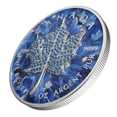 1 Oz Silver Coin 2022 Canada $5 Maple Leaf Seasons February