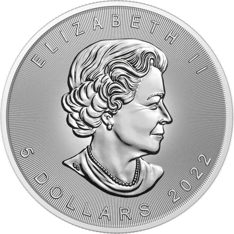 1 Oz Silver Coin 2022 Canada $5 Maple Leaf Seasons January Bejeweled Leaf Insert-classypw.com-3