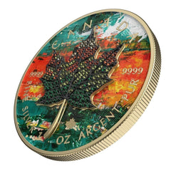 1 Oz Silver Coin 2022 Canada $5 Maple Leaf Seasons March 