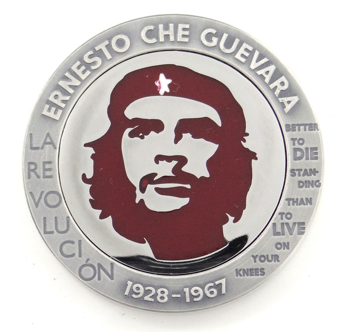 1 Oz Silver Coin 2023 Congo Ernesto Che Guevara Bernit / Steel Handmade V1-classypw.com-1