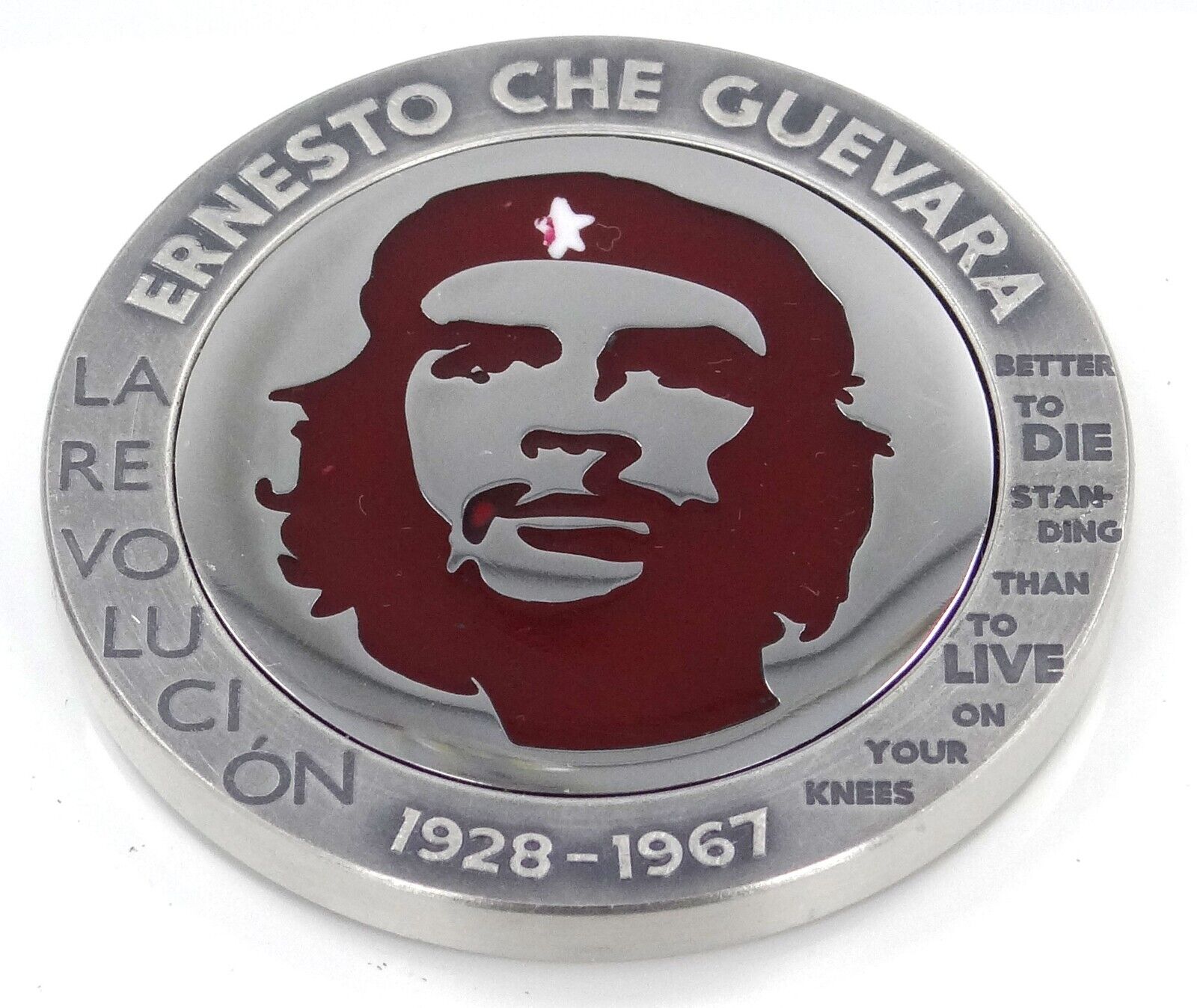 1 Oz Silver Coin 2023 Congo Ernesto Che Guevara Bernit / Steel Handmade V1-classypw.com-2