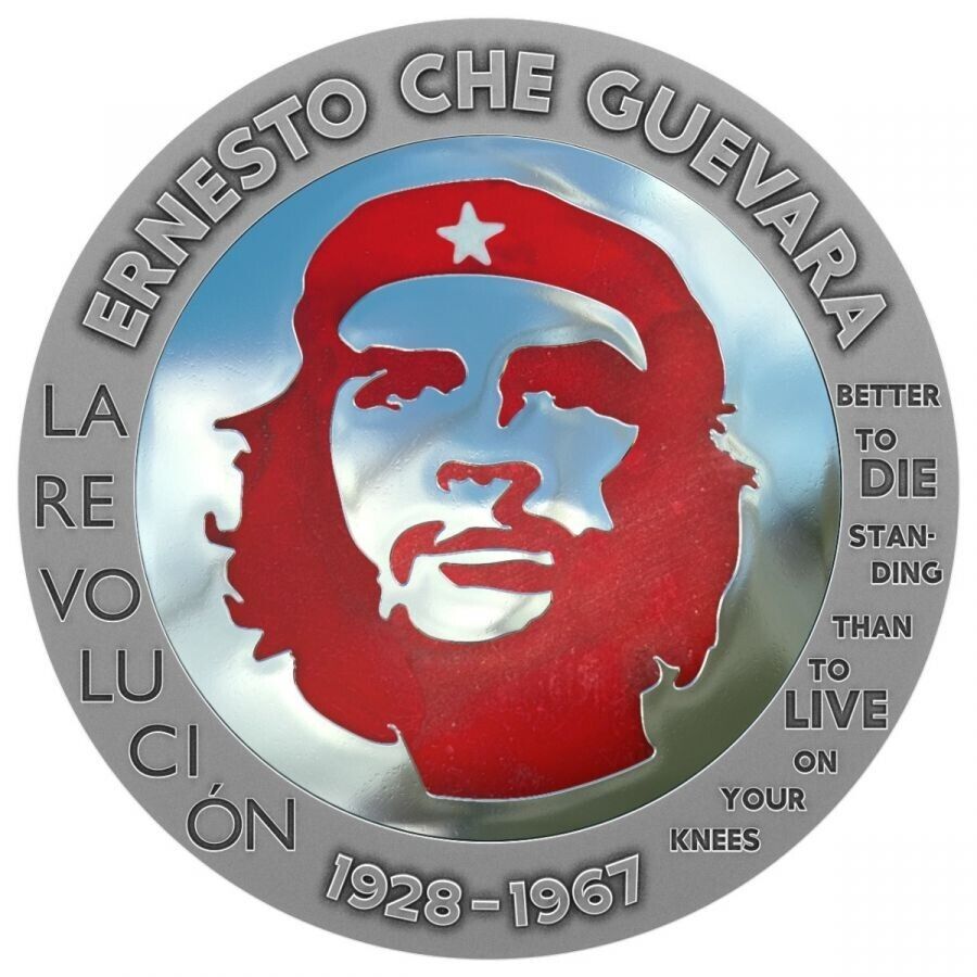 1 Oz Silver Coin 2023 Congo Ernesto Che Guevara Bernit / Steel Handmade V1-classypw.com-3