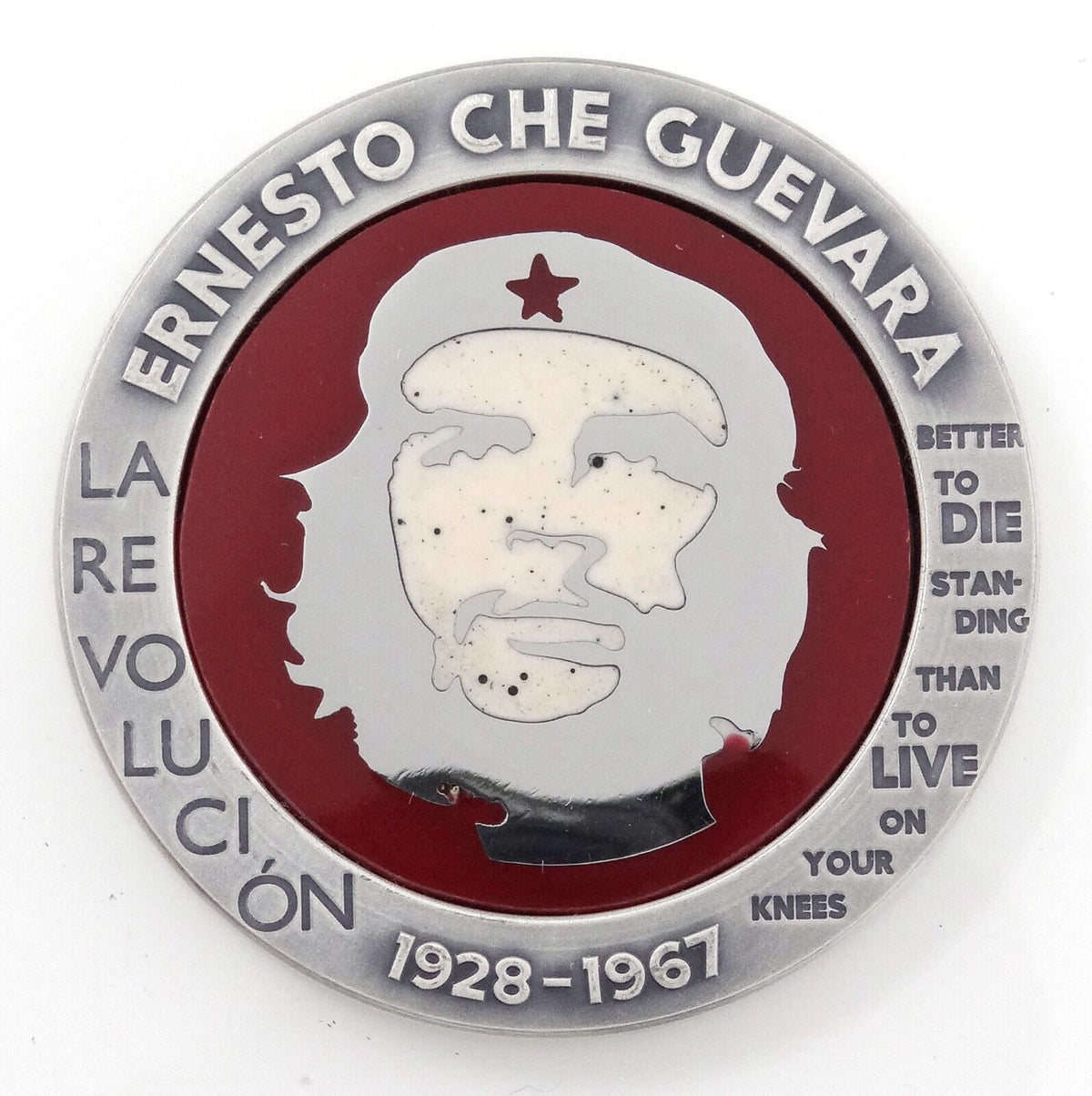 1 Oz Silver Coin 2023 Congo Ernesto Che Guevara Bernit / Steel Handmade V3-classypw.com-1