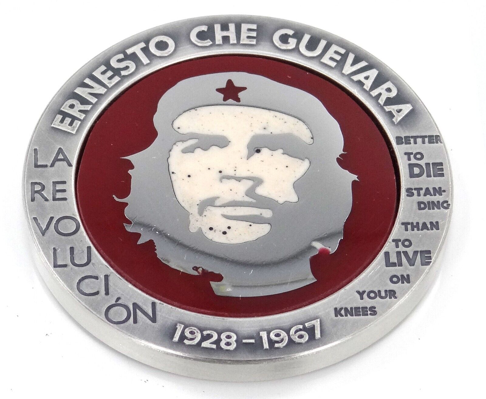 1 Oz Silver Coin 2023 Congo Ernesto Che Guevara Bernit / Steel Handmade V3-classypw.com-2