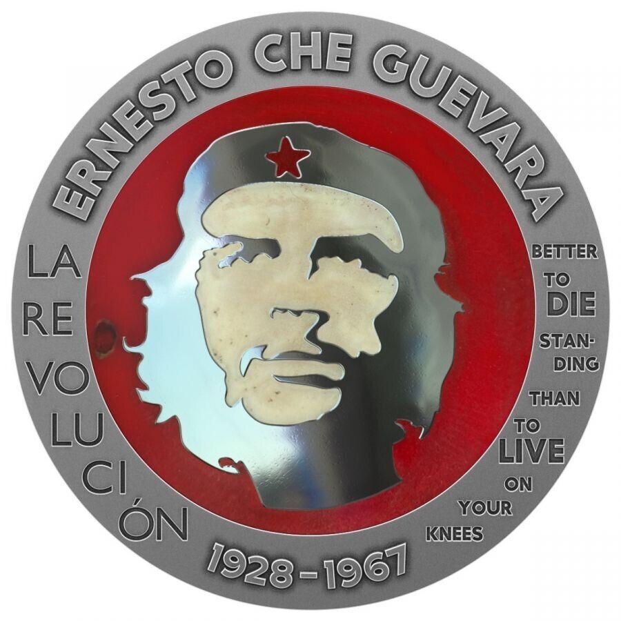 1 Oz Silver Coin 2023 Congo Ernesto Che Guevara Bernit / Steel Handmade V3-classypw.com-3