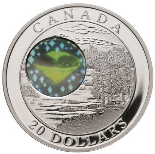 1 oz Silver Coin 2005 Canada $20 Natural Wonders Northwest Territories Diamonds-classypw.com-1