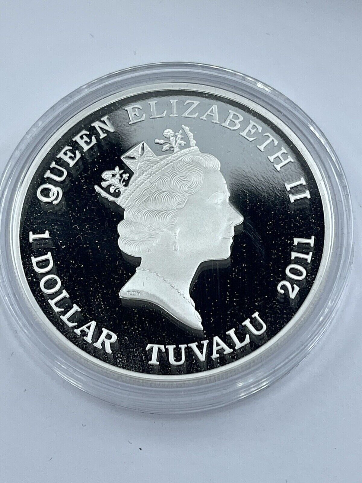 1 oz Silver Coin 2011 $1 Tuvalu Deadly and Dangerous - Redback Spider Russian-classypw.com-4