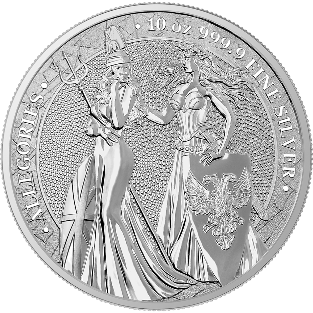 10 Oz Silver Coin 2019 50 Mark Britannia &amp; Germania - BU Limited Edition 250-classypw.com-1