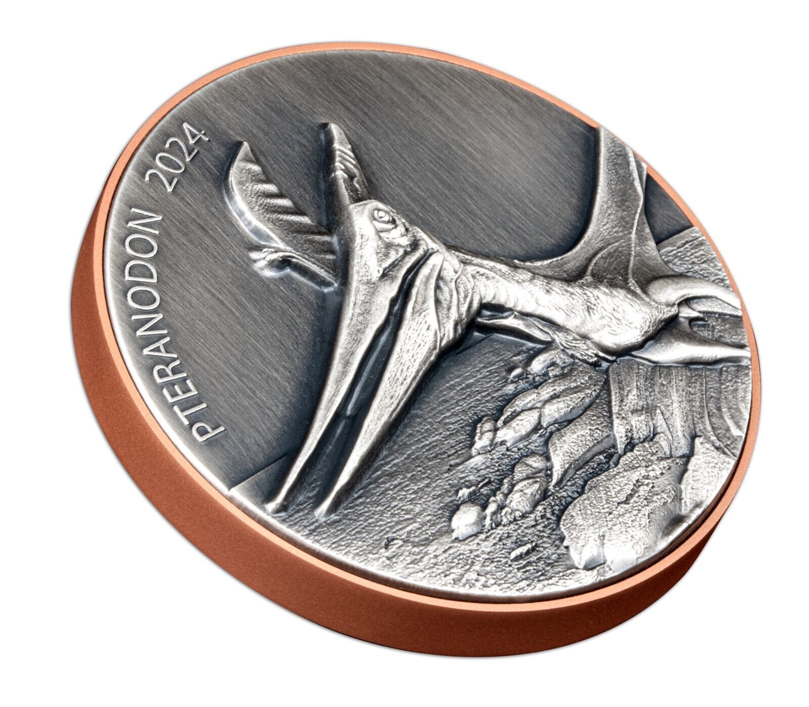 10g Silver Coin 145g Copper 2024 Vanuatu Pteranodon Double Giant