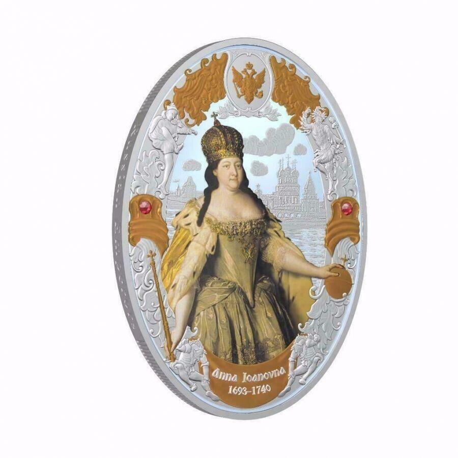 2 Oz Silver Coin 2014 Niue $5 Russian Emperors Proof Coin - Anna Ivanovna-classypw.com-4