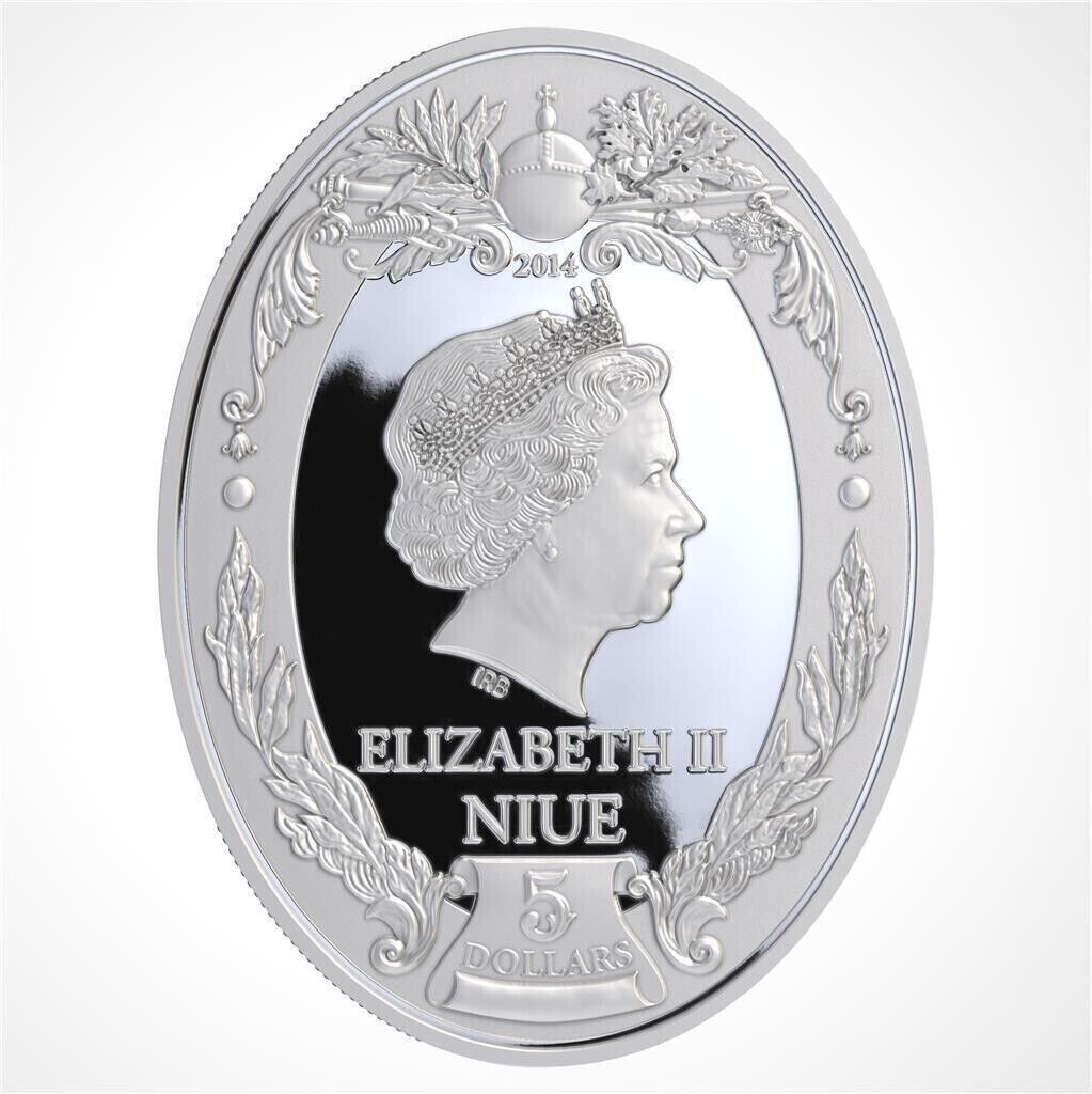 2 Oz Silver Coin 2014 Niue $5 Russian Emperors Proof Coin - Peter III-classypw.com-5