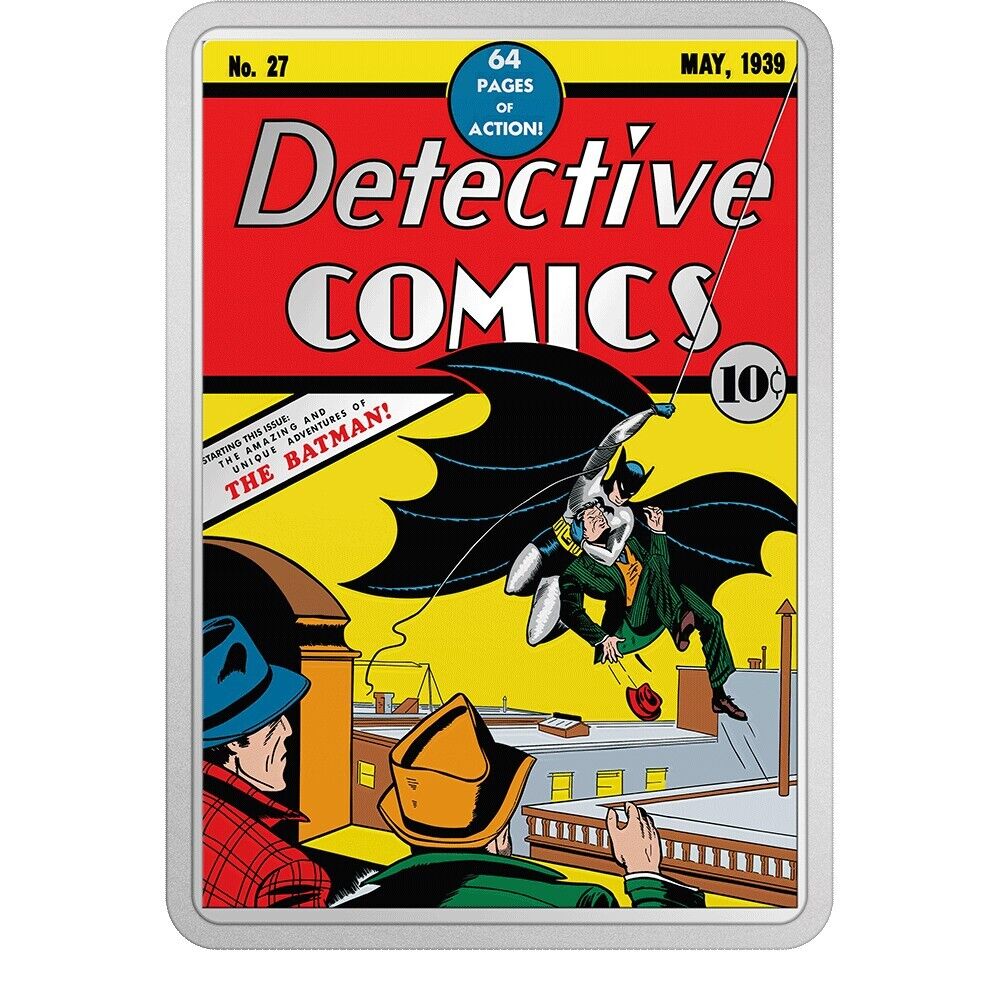 2 Oz Silver Coin 2023 Niue DC Comix Detective Comics #27 Batman Colorized Proof