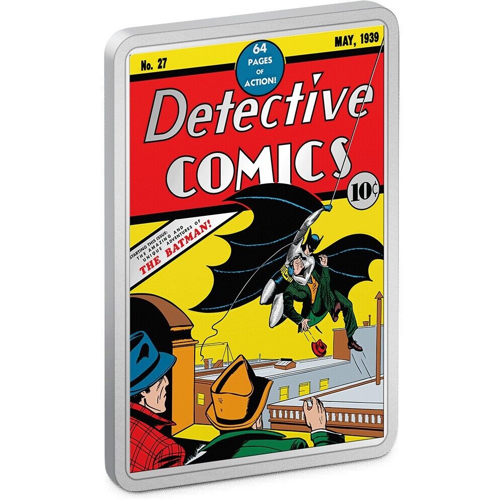 2 Oz Silver Coin 2023 Niue DC Comix Detective Comics #27 Batman Colorized Proof