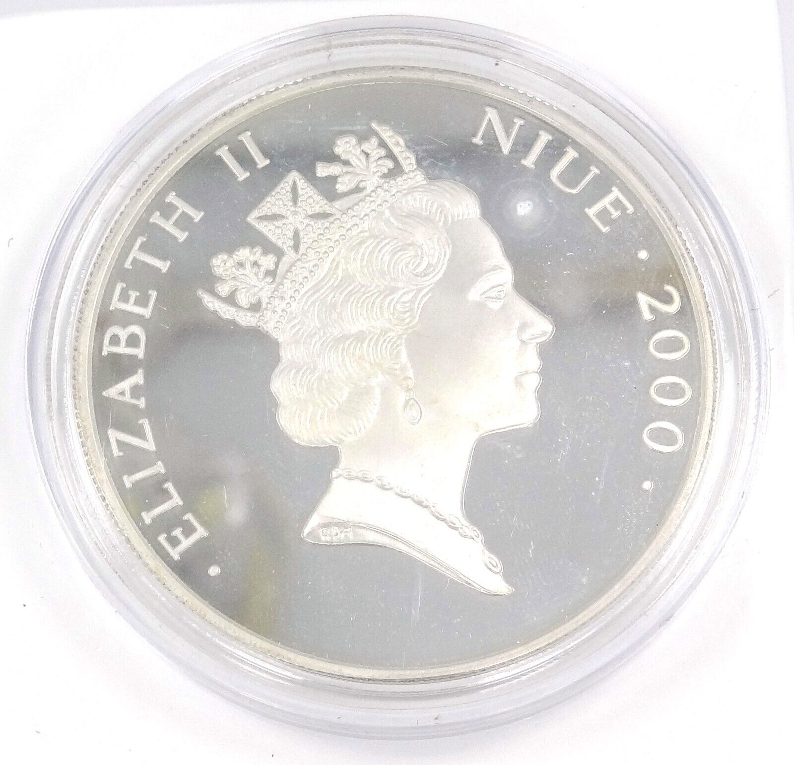 25g Silver Coin 2000 $5 Niue Marine Life Protection Yellow Duke Fish-classypw.com-1