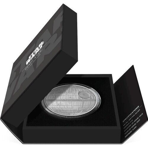 3 Oz Silver Coin 2022 Niue $10 Star Wars Death Star Silver Proof Coin