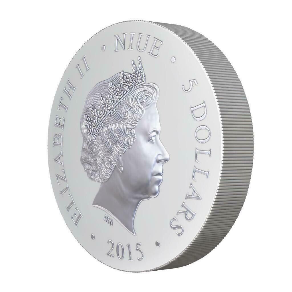 50g Oz Silver Coin 2015 $5 Orthodox Shrines - Saint George Enamel Proof PAMP-classypw.com-5