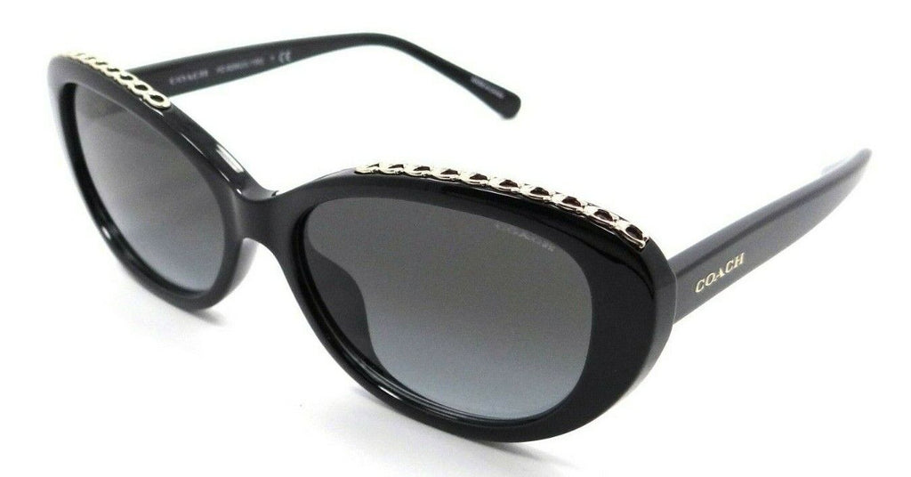 Coach Sunglasses HC 8296U 50028G 56-16-140 L1150 Black / Grey Gradient