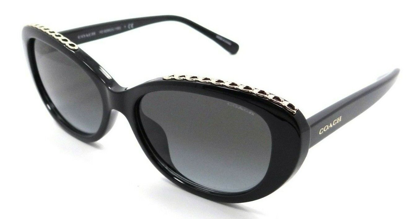 Coach Sunglasses HC 8296U 50028G 56-16-140 L1150 Black / Grey 