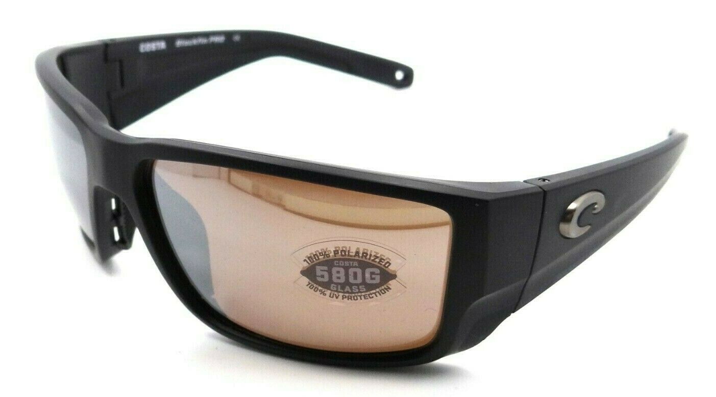 Costa Del Mar Sunglasses Blackfin Pro 60-16-121 Matte Black / Silver Mirror 580G-097963887328-classypw.com-1