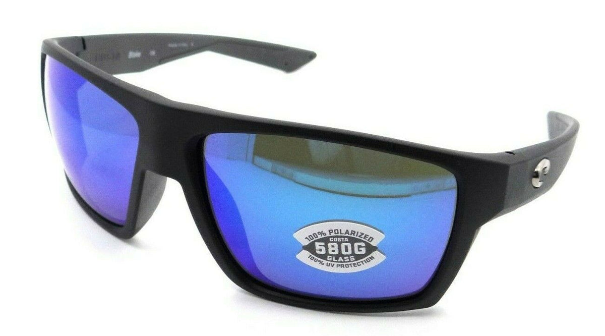 Costa Del Mar Sunglasses Bloke Matte Black - Matte Gray / Blue Mirror 580G-0097963554282-classypw.com-1