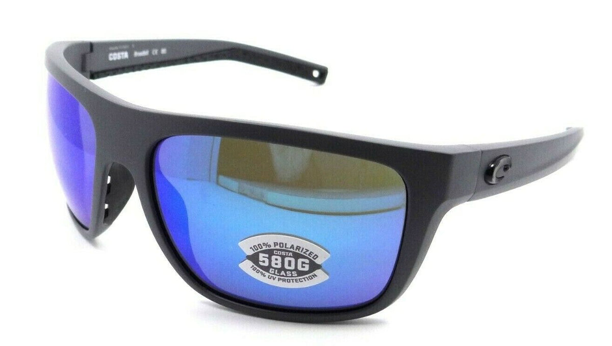 Costa Del Mar Sunglasses Broadbill 60-16-123 Matte Gray / Blue Mirror 580G Glass-097963818360-classypw.com-1