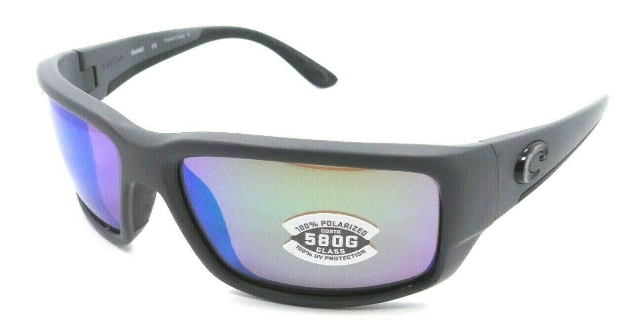 Costa Del Mar Sunglasses Fantail 59-14-127 Matte Gray / Green Mirror 580G Glass-97963554749-classypw.com-1