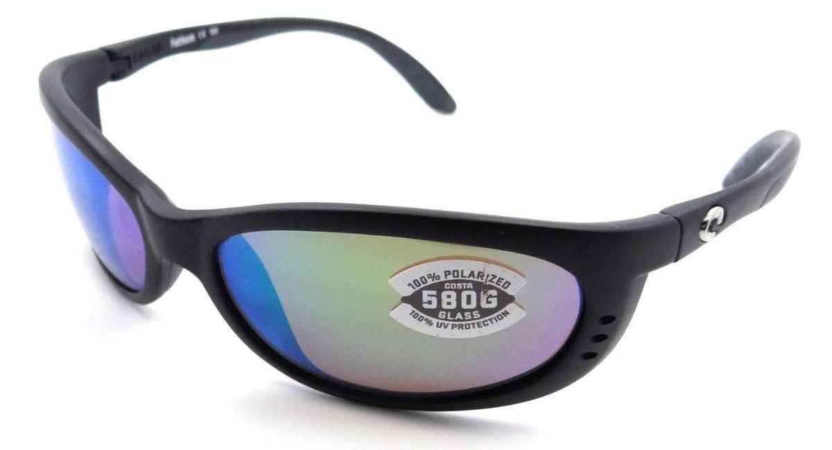 Costa Del Mar Sunglasses Fathom 61-16-130 Matte Black / Green Mirror 580G Glass-0097963831673-classypw.com-1