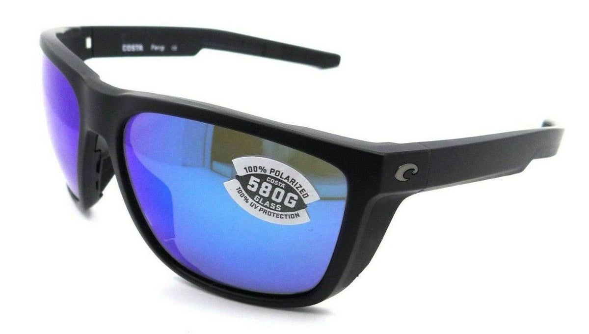 Costa Del Mar Sunglasses Ferg 59-16-125 Matte Black / Blue Mirror 580G Glass-0097963844116-classypw.com-1