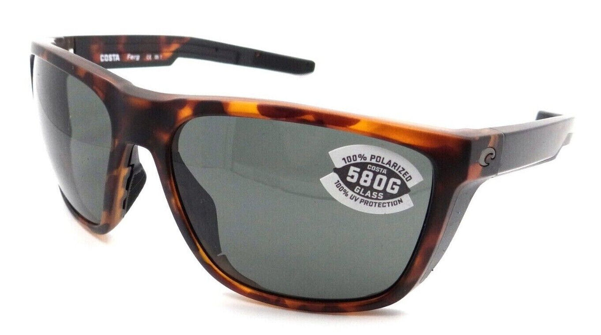 Costa Del Mar Sunglasses Ferg 59-16-125 Matte Tortoise / Gray 580G Glass-0097963844017-classypw.com-1