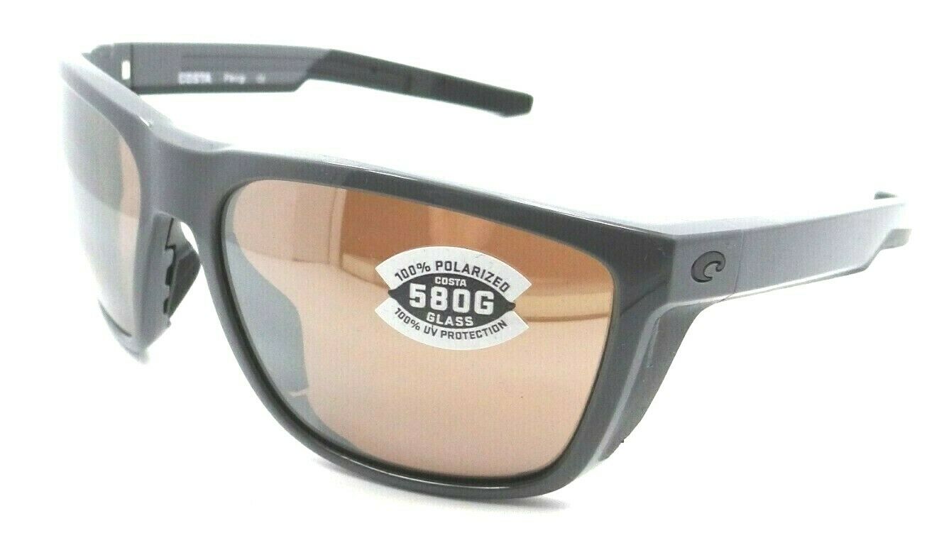 Costa Del Mar Sunglasses Ferg 59-16-125 Shiny Gray / Copper Silver Mirror 580G-0097963844277-classypw.com-1