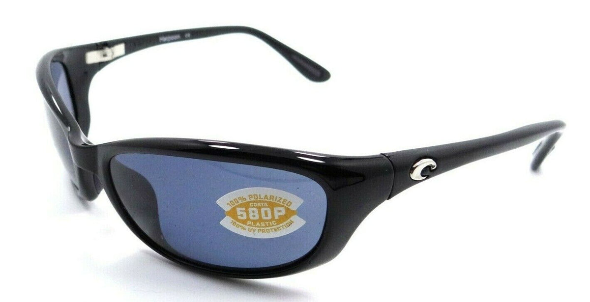 Costa Del Mar Sunglasses Harpoon 06S9040-0362 61-18-130 Shiny Black / Gray 580P-0097963475501-classypw.com-1