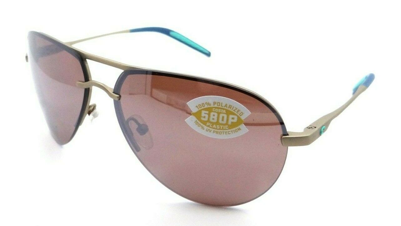 Costa Del Mar Sunglasses Helo Matte Champagne / Copper Silver Mirror 580P-097963809313-classypw.com-1