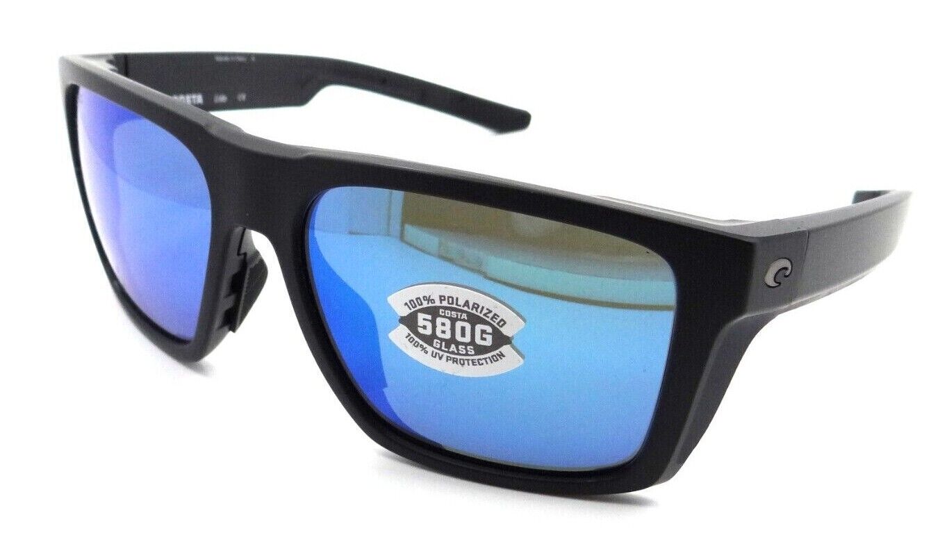 Costa Del Mar Sunglasses Lido 57-16-132 Black / Blue Mirror 580G Glass-097963910897-classypw.com-1