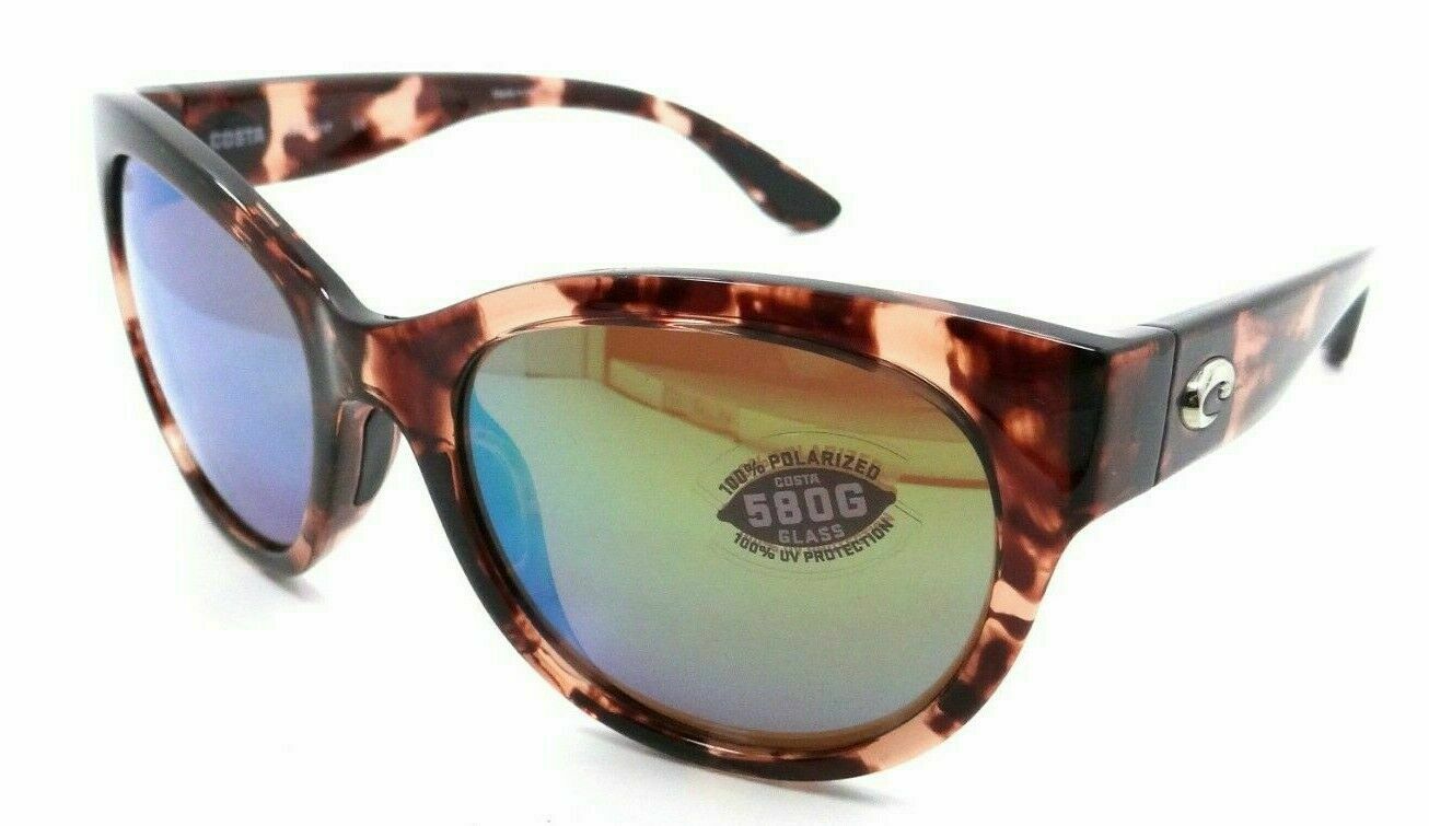 Costa Del Mar Sunglasses Maya 55-19-135 Shiny Coral Tortoise / Green Mirror 580G-0097963874342-classypw.com-1