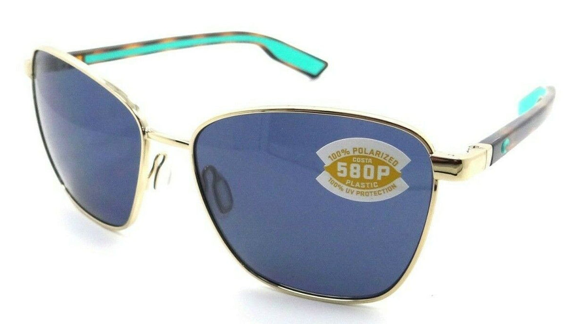 Costa Del Mar Sunglasses Paloma 58-16-133 Shiny Gold / Gray 580P-097963844390-classypw.com-1