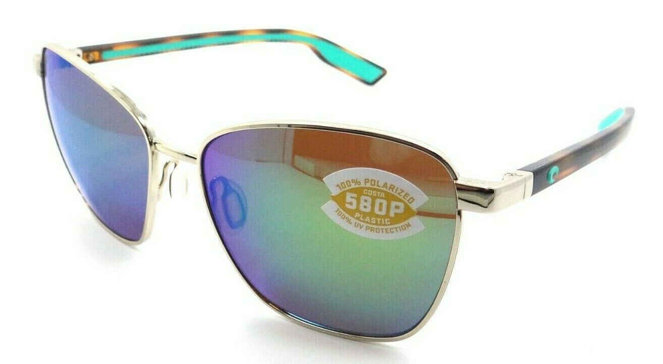 Costa Del Mar Sunglasses Paloma 58-16-133 Shiny Gold / Green Mirror 580P-0097963846684-classypw.com-1