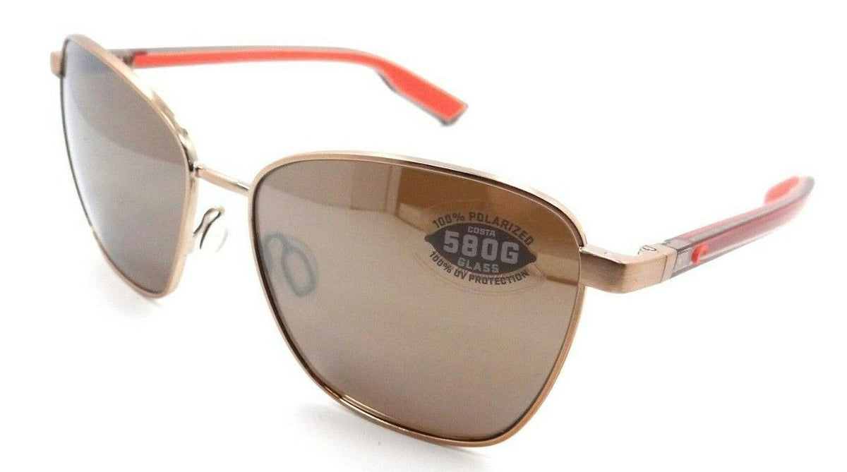 Costa Del Mar Sunglasses Paloma Brushed Rose Gold / Copper Silver Mirror 580G-097963846707-classypw.com-1